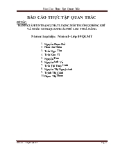 Đánh giá hiện trạng chất lượng môi trường không khí và nước xung quanh cầu Phú Lộc TP Đà Nẵng