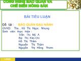 Đề tài Bảo quản đậu nành