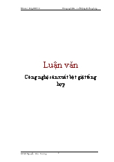 Đề tài Công nghệ sản xuất bột giặt tổng hợp