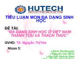 Đề tài Đa dạng sinh học ở Việt Nam: Thành tựu và thách thức