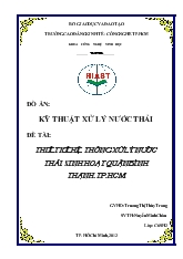 Đề tài Thiết kế hệ thống xử lý nước thải sinh hoạt quận Bình Thạnh TP Hồ Chí Minh