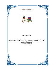 Đềtài: hệthống tự động hóa xử lý nước thải