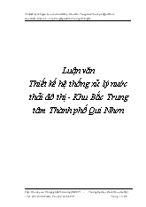 Luận văn Thiết kế hệ thống xử lý nước thải đô thị - Khu Bắc Trung tâm Thành phố Qui Nhơn