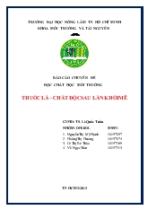 Thuốc lá – Chất độc sau làn khói mê