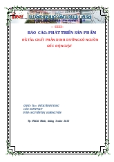 Tiểu luận Chất phản dinh dưỡng có nguồn gốc động vật