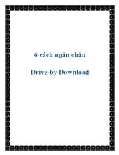 6 cách ngăn chặn Drive-By Download