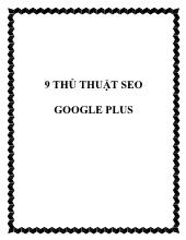 9 thủ thuật seo google plus