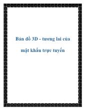 Bản đồ 3D - Tương lai của mật khẩu trực tuyến