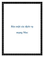 Bảo mật các dịch vụ mạng Mac