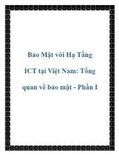 Bảo mật với hạ tầng ICT tại Việt Nam: Tổng quan về bảo mật - Phần i
