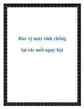 Bảo vệ máy tính chống lại các mối nguy hại