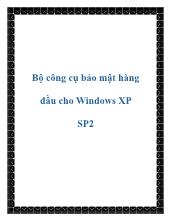 Bộ công cụ bảo mật hàng đầu cho Windows XP SP2