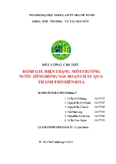 Đánh giá hiện trạng môi trường nước sông đồng nai đoạn chảy qua thành phố biên hòa