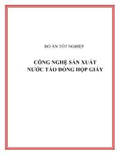 Đề tài Công nghệ sản xuất nước táo đóng hộp giấy