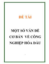 Đề tài Một số vấn đề cơ bản về công nghiệp hóa dầu