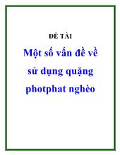 Đề tài Một số vấn đề về sử dụng quặng photphat nghèo