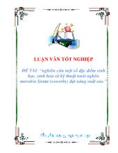 Đề tài Nghiên cứu một số đặc điểm sinh học, sinh hóa và kỹ thuật nuôi nghêu meretrix lyrata (sowerby) đạt năng suất cao