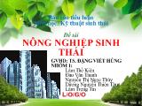 Đề tài Nông nghiệp sinh thái