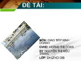 Đề tài Ô nhiễm môi trường nước ở Việt Nam