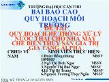 Đề tài Quy hoạch hệ thống xử lý nước thải cho nhà máy chế biến thủy sản giá trị gia tăng alpha