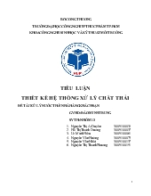 Đề tài Thiết kế hệ thống xử lý nước thải khách sạn có Q = 70 m3/ngày đêm