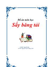 Đồ án môn học Sấy băng tải