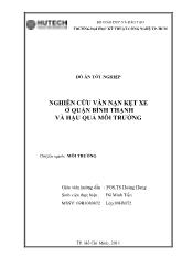 Đồ án Nghiên cứu vấn nạn kẹt xe ở quận bình thạnh và hậu quả môi trường