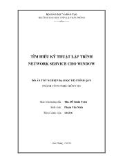 Đồ án Tìm hiểu kỹ thuật lập trình network service cho window