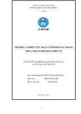 Đồ án Tìm hiểu, nghiên cứu một số tình huống trong thỏa thuận hợp đồng điện tử