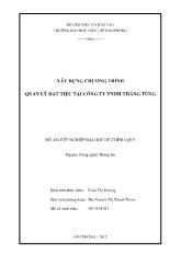 Đồ án Xây dựng chương trình quản lý đặt tiệc tại công ty TNHH Thắng Tùng