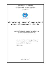Đồ án Xây dựng hệ thống hỗ trợ quản lý cung cấp phim theo yêu cầu