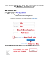 Hướng dẫn cài đặt và sử dụng phần miềm dropbox cho mục đích lưu trữ và chia sẽ dữ liệu