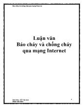 Luận văn Báo cháy và chống cháy qua mạng Internet
