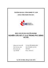 Nghiên cứu xử lý clo trong pvc bằng vỏ sò
