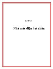 Nhà máy điện hạt nhân