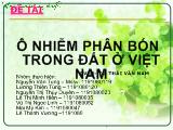 Ô nhiễm phân bón trong đất ở Việt Nam