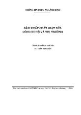 Sản xuất chất giặt rửa công nghệ và thị trường