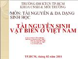 Tài nguyên sinh vật biển ở Việt Nam