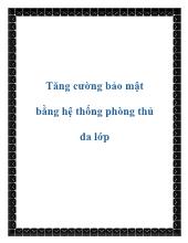 Tăng cường bảo mật bằng hệ thống phòng thủ đa lớp
