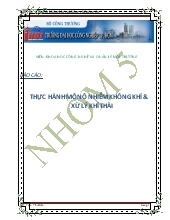 Thực hành môn ô nhiễm không khí và xử lý khí thải