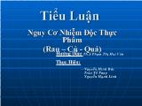 Tiểu luận Nguy cơ nhiễm độc thực phẩm (rau – củ - Quả)