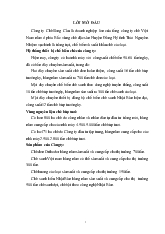 Tình hình hoạt động của Công ty Chè Sông Cầu