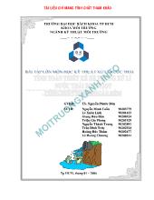 Tính toán thiết kế hệ thống xử lý nước thải bột ngọt công suất 2300m3/ngày đêm