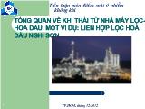Tổng quan về khí thải từ nhà máy lọc - Hóa dầu. một ví dụ: liên hợp lọc hóa dầu Nghi Sơn