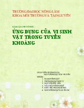 Ứng dụng của vi sinh vật trong tuyển khoáng