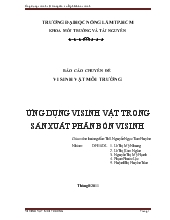 Vi sinh vật môi trường - Ứng dụng vi sinh vật trong sản xuất phân bón vi sinh