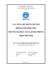 Xây dựng hệ thống hỗ trợ điểm danh sinh viên