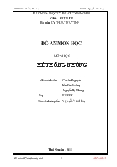 Bộ môn Kỹ thuật máy tính - Hệ thống nhúng