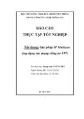 Đề tài Giải pháp IP Multicast ứng dụng vào riêng ảo VNP