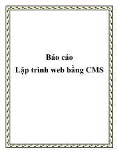 Đề tài Lập trình web bằng CMS